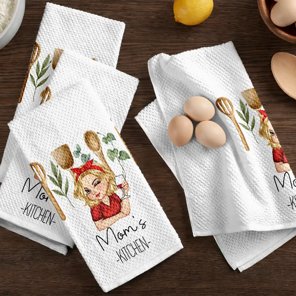 Mom Grandma Kitchen - Personalized Kitchen Towel - Image 6