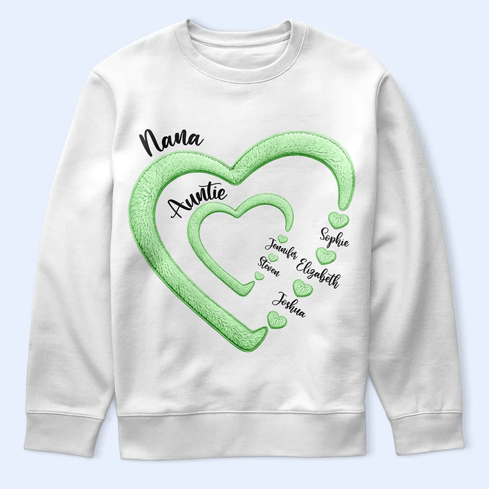 Mom Grandma Sweethearts - Personalized T Shirt - Image 5