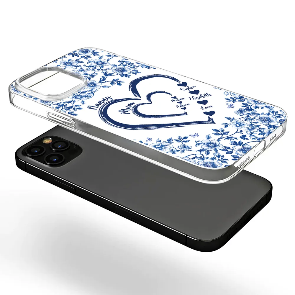 Mom Grandma Sweethearts Toile - Personalized Clear Phone Case - Image 5