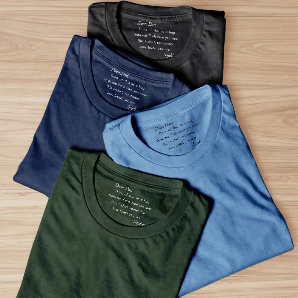 Mom I Hope You Wear This Tee And Consider It A Big Hug - Personalized T Shirt - Image 3