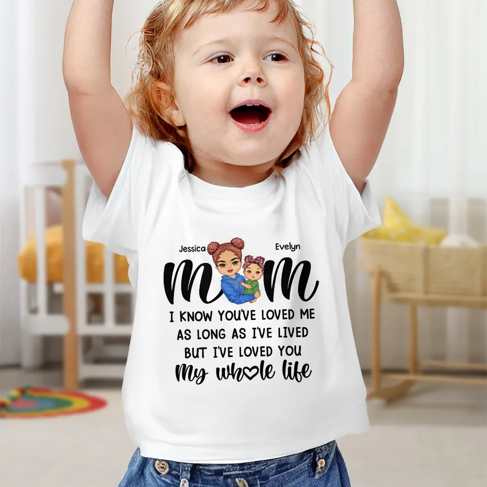 Mom I Love You My Whole Life - Personalized Baby Onesie - Image 6