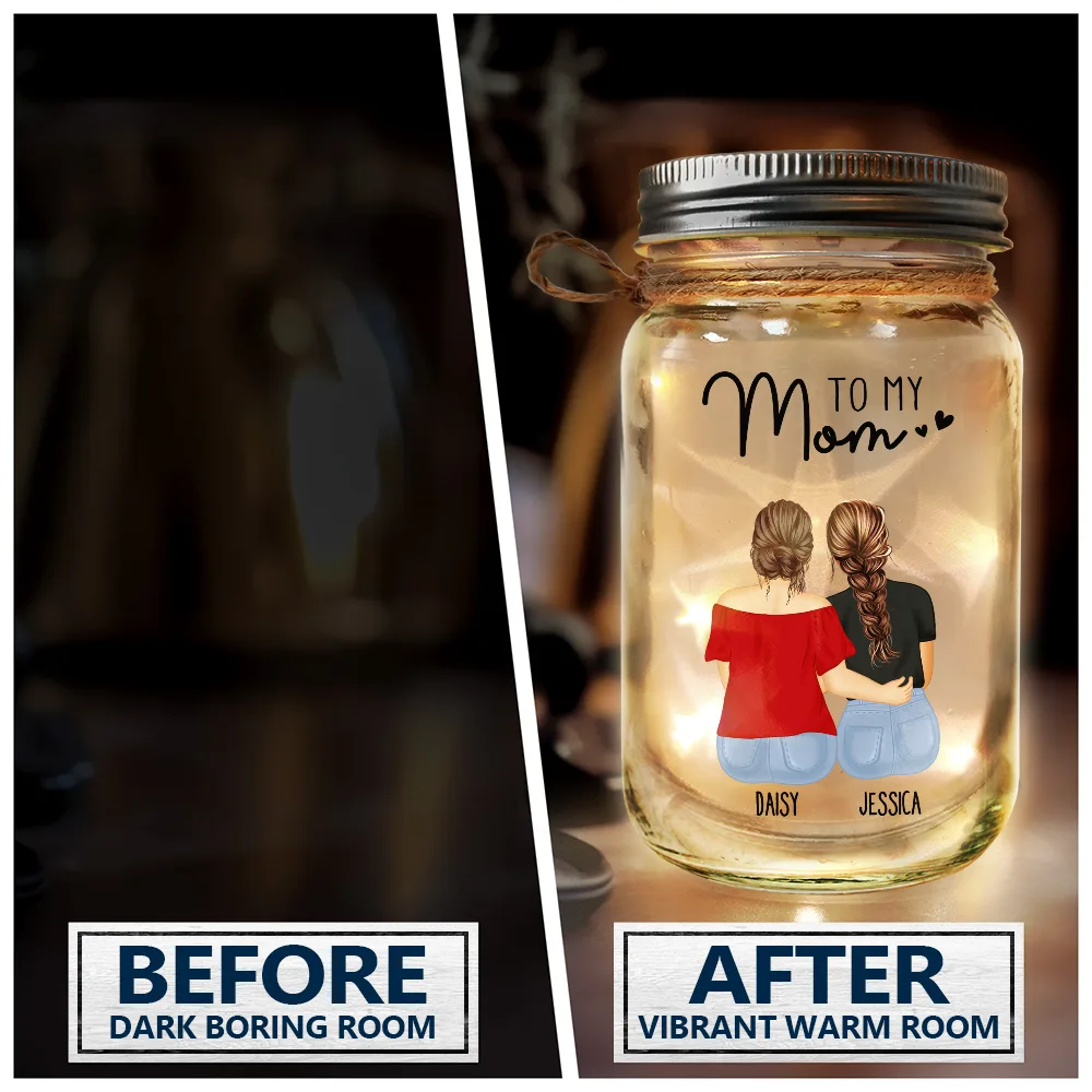 Mom I Need To Say I Love You - Personalized Mason Jar Light - Image 4
