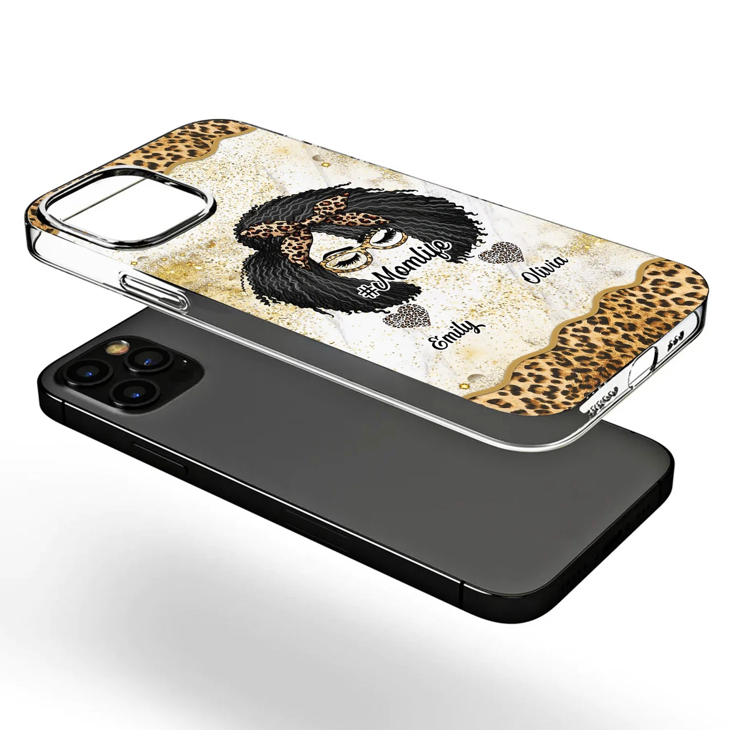 Mom Life - Gift For Mother - Personalized Clear Phone Case - Image 3