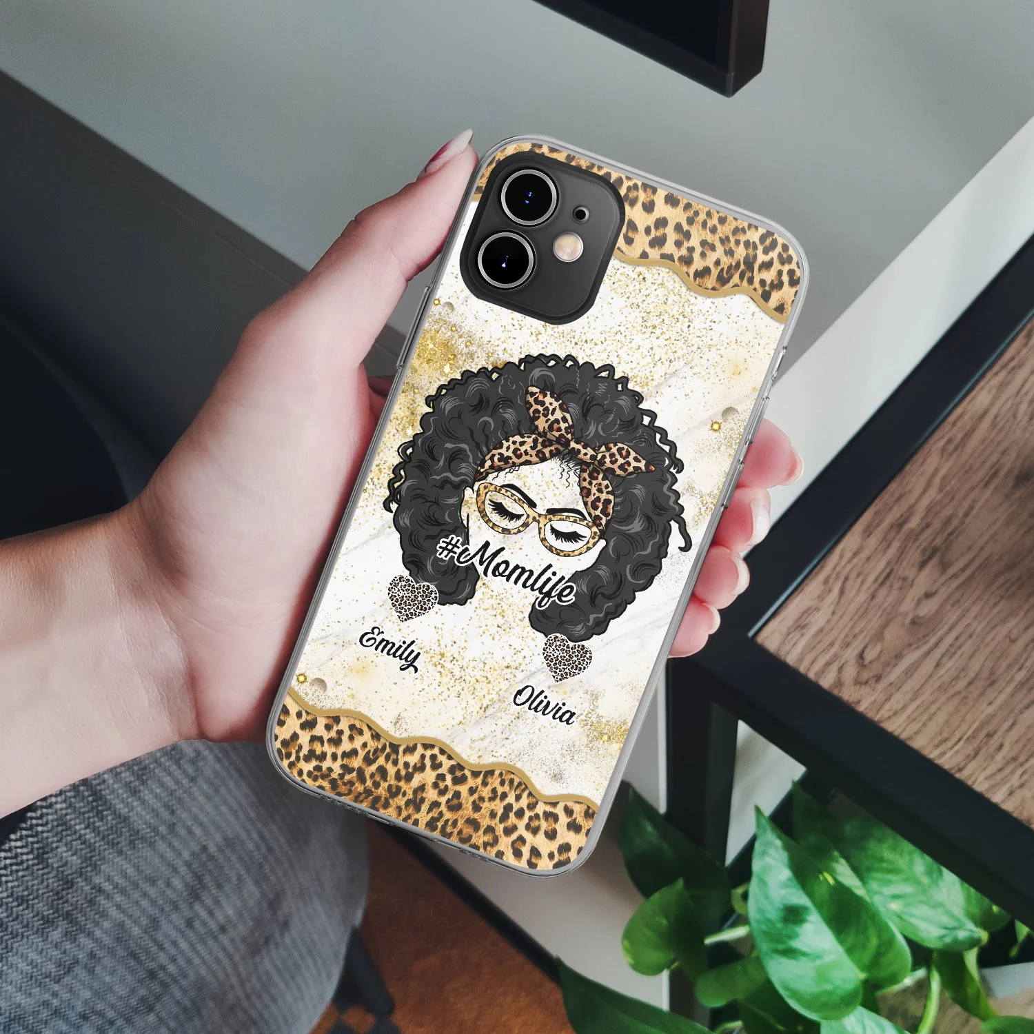 Mom Life - Gift For Mother - Personalized Clear Phone Case - Image 4
