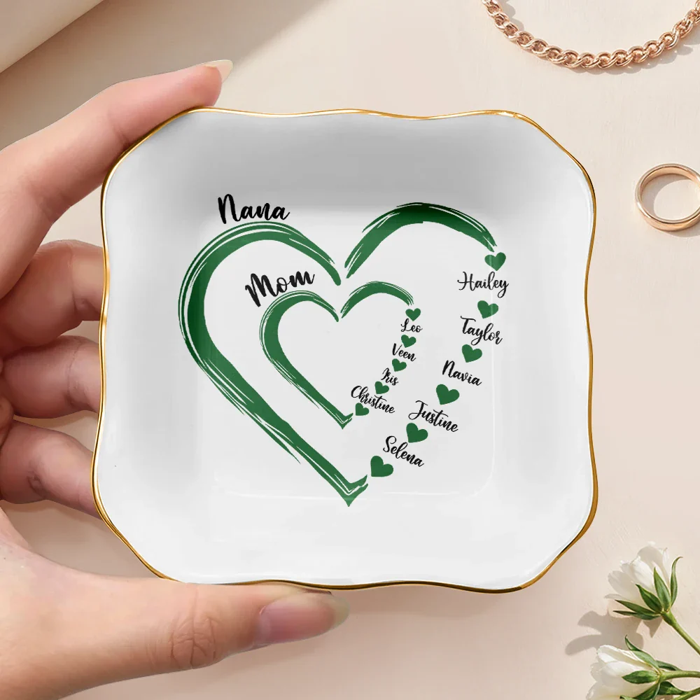 Mom Mum Grandma Sweethearts - Personalized Ring Dish - Image 3