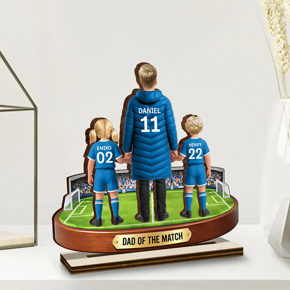 Mom Mum Of The Match - Personalized Custom Shaped Wooden Plaque - Image 2