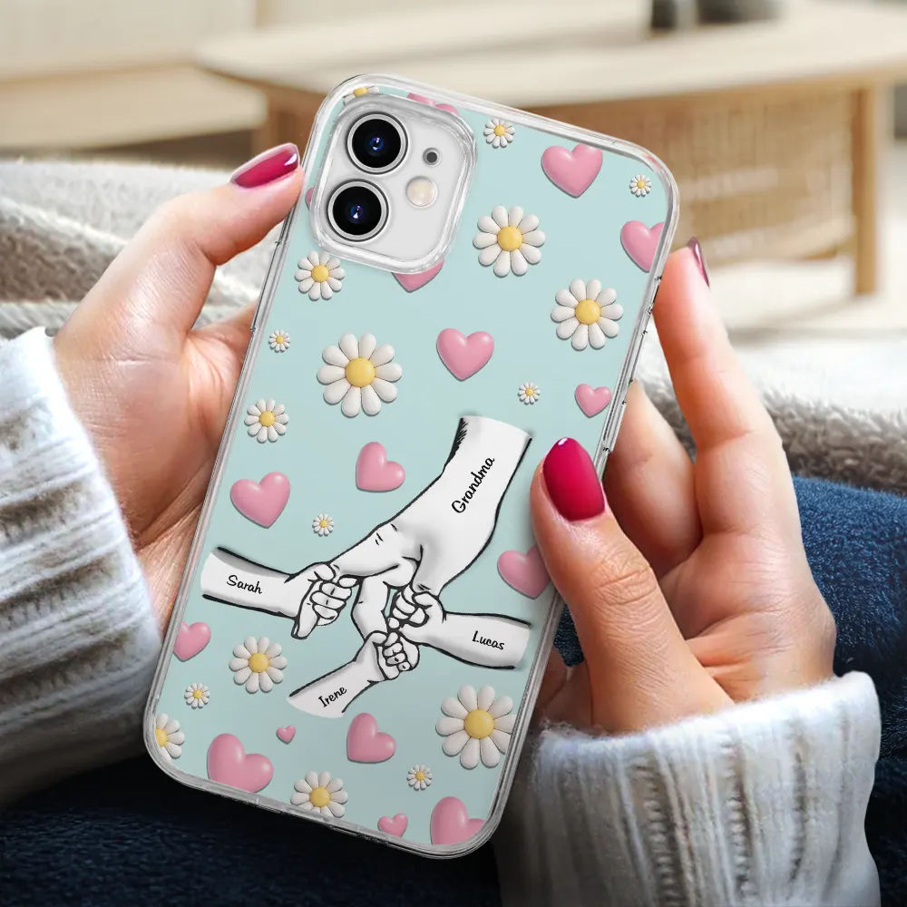 Mom We Love You - Personalized Clear Phone Case - Image 3