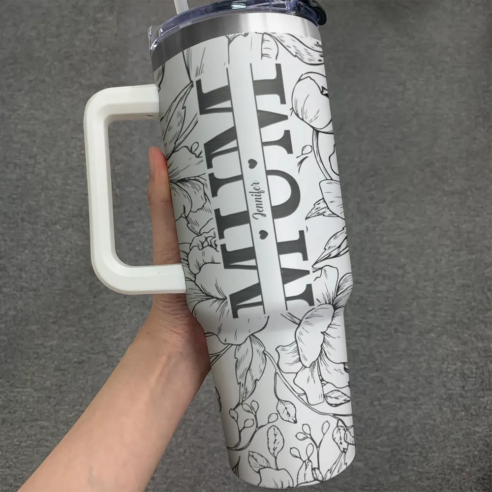 Mom We Love You - Personalized Engraved 40oz Tumbler - Image 3