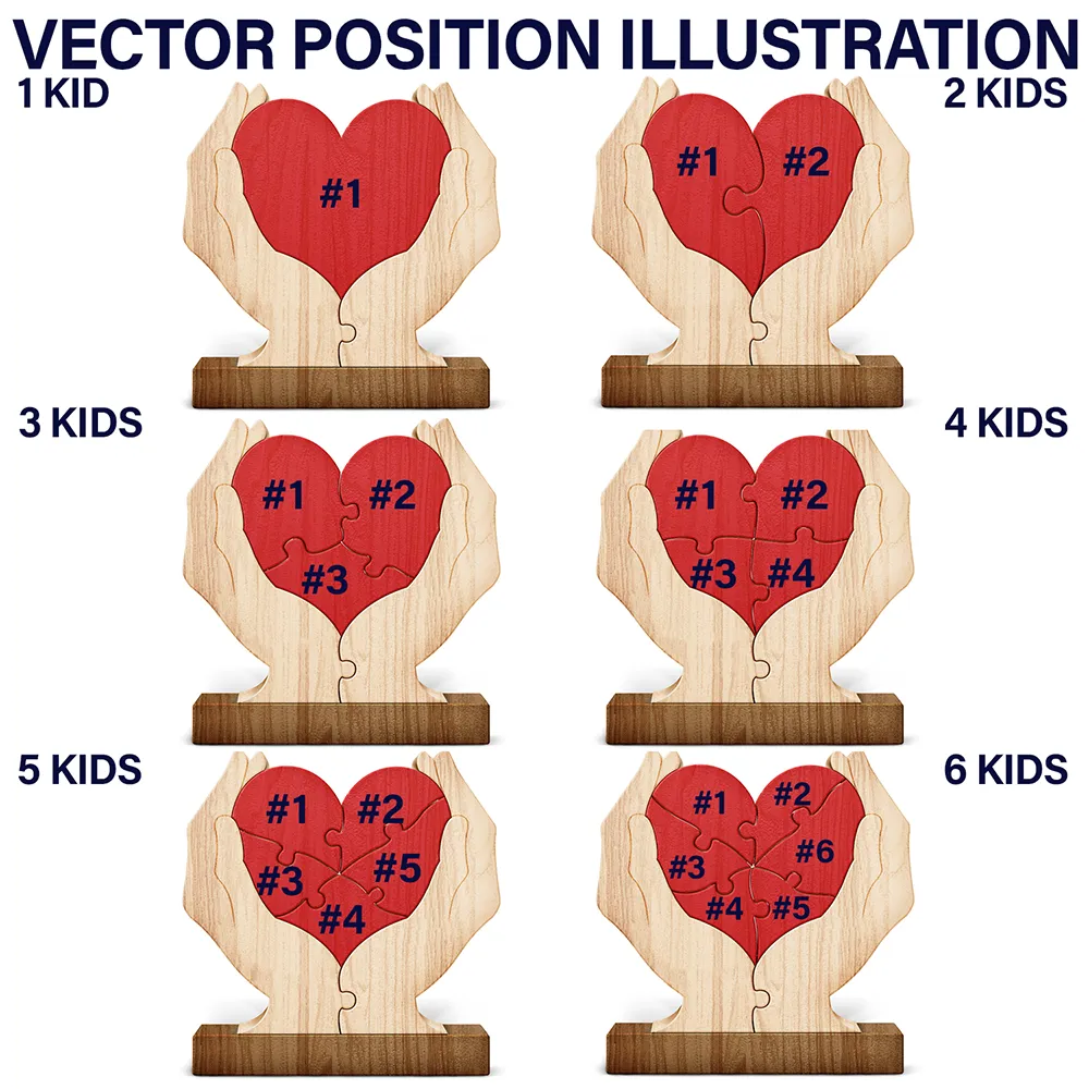Mom You Are The Piece That Hold Us Together - Personalized Custom Shaped Wooden Puzzle - Image 7