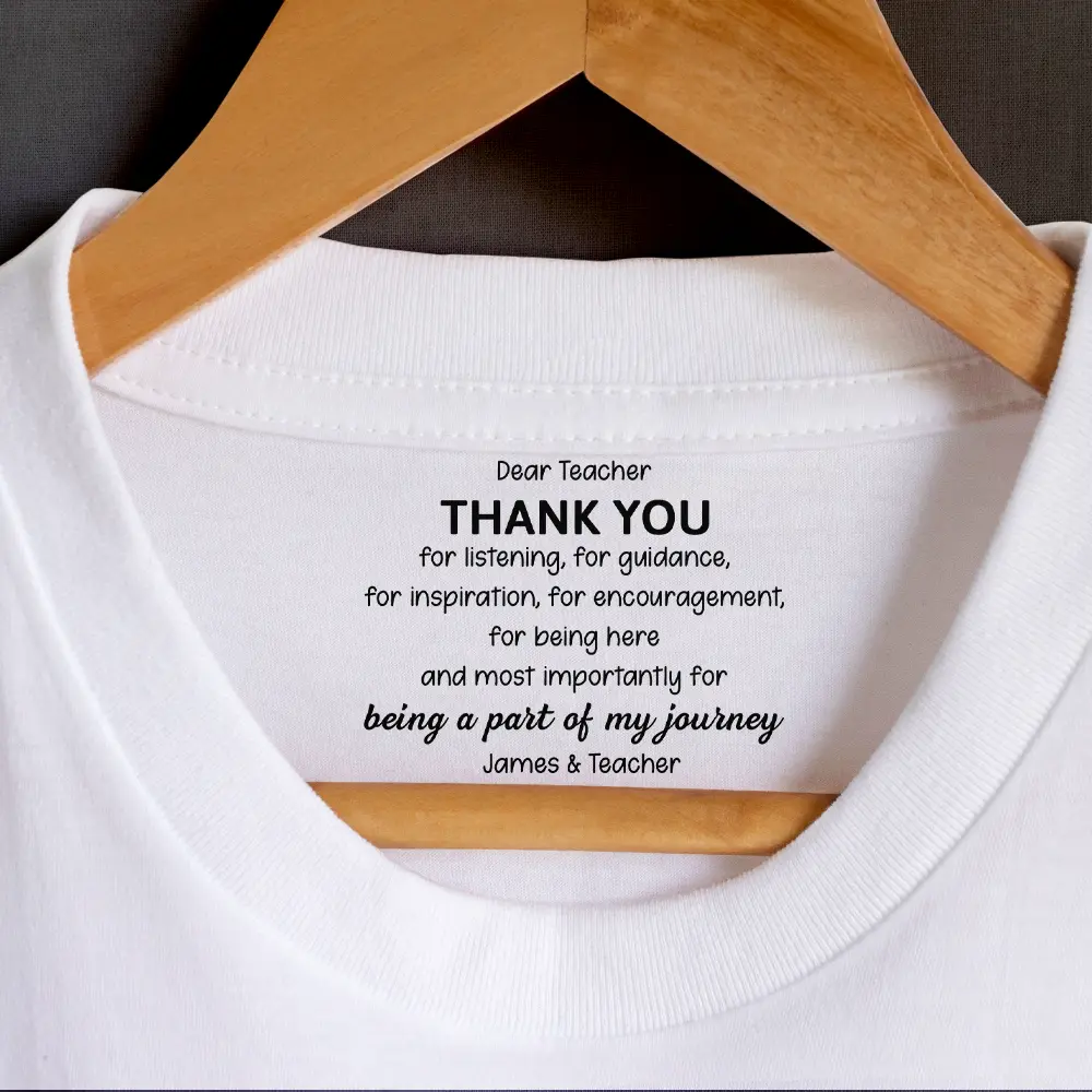 Mommy Daddy Thank You For Being A Part Of My Journey - Personalized T Shirt - Image 2