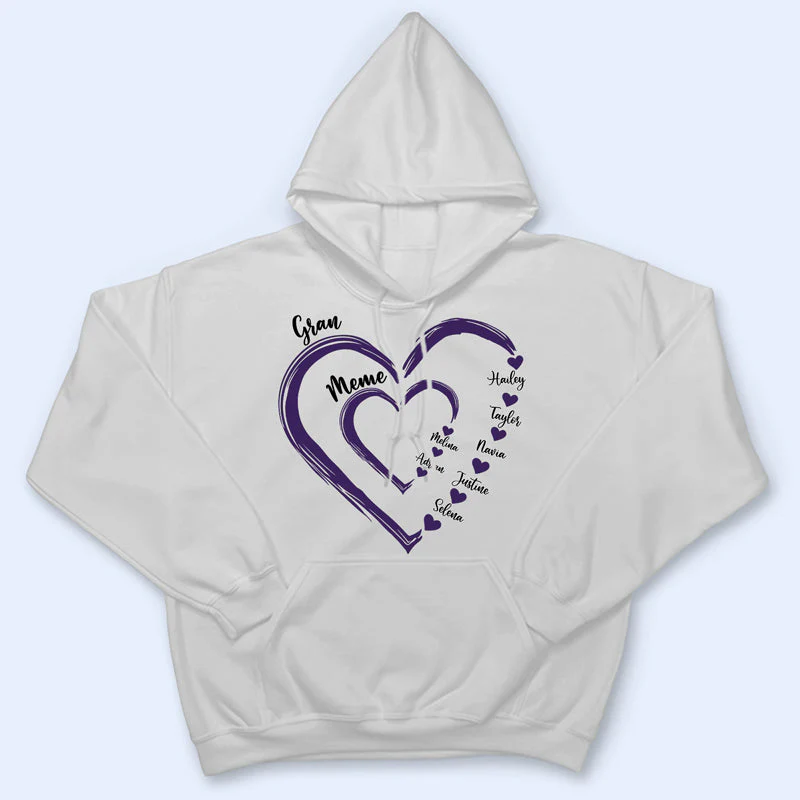 Mom's Grandma's Sweethearts - Gift For Mother, Grandmother - Personalized T Shirt - Image 4