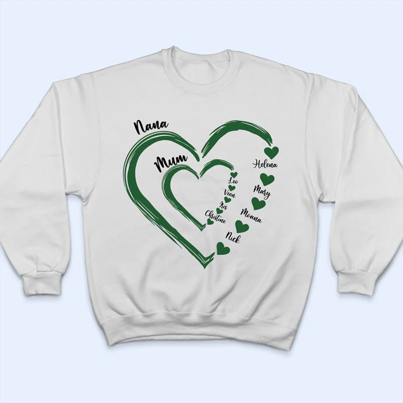 Mom's Grandma's Sweethearts - Gift For Mother, Grandmother - Personalized T Shirt - Image 5