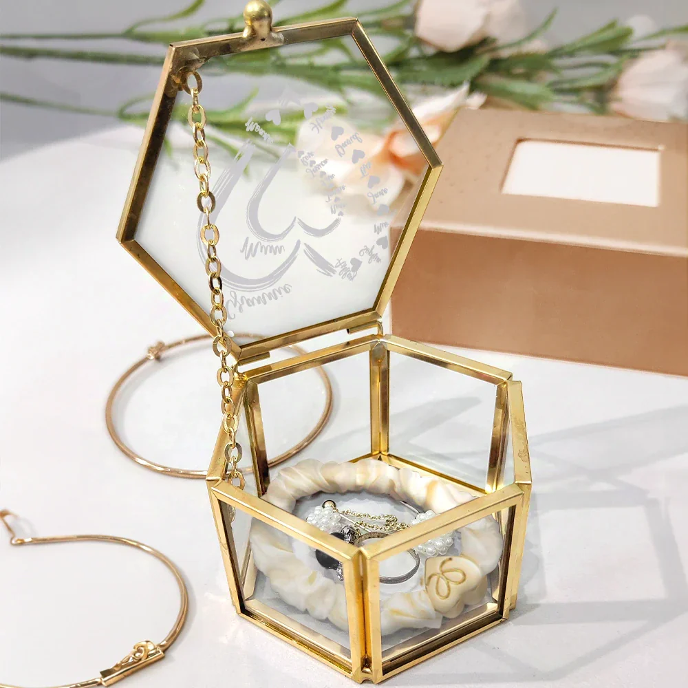 Mom's Grandma's Sweethearts - Personalized Glass Jewelry Box - Image 4