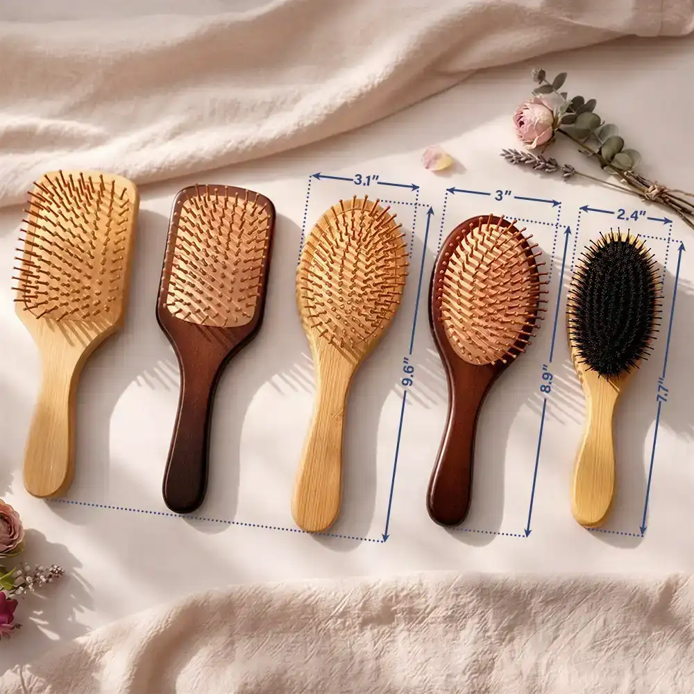 Mom's Grandma's Sweethearts - Personalized Wooden Hair Brush - Image 3