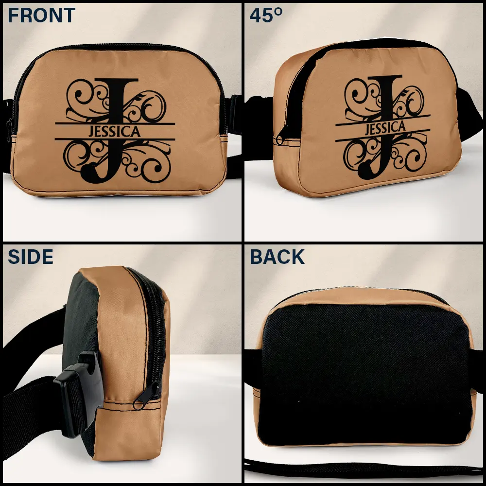 Monogram Name - Personalized Crossbody Belt Bag - Image 3