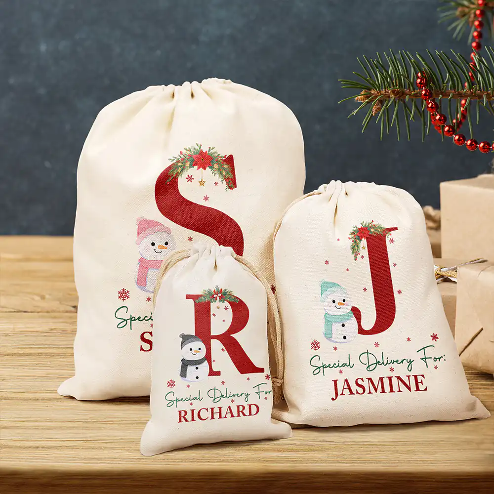 Monogram Name Special Delivery - Personalized Favor Bag - Image 3