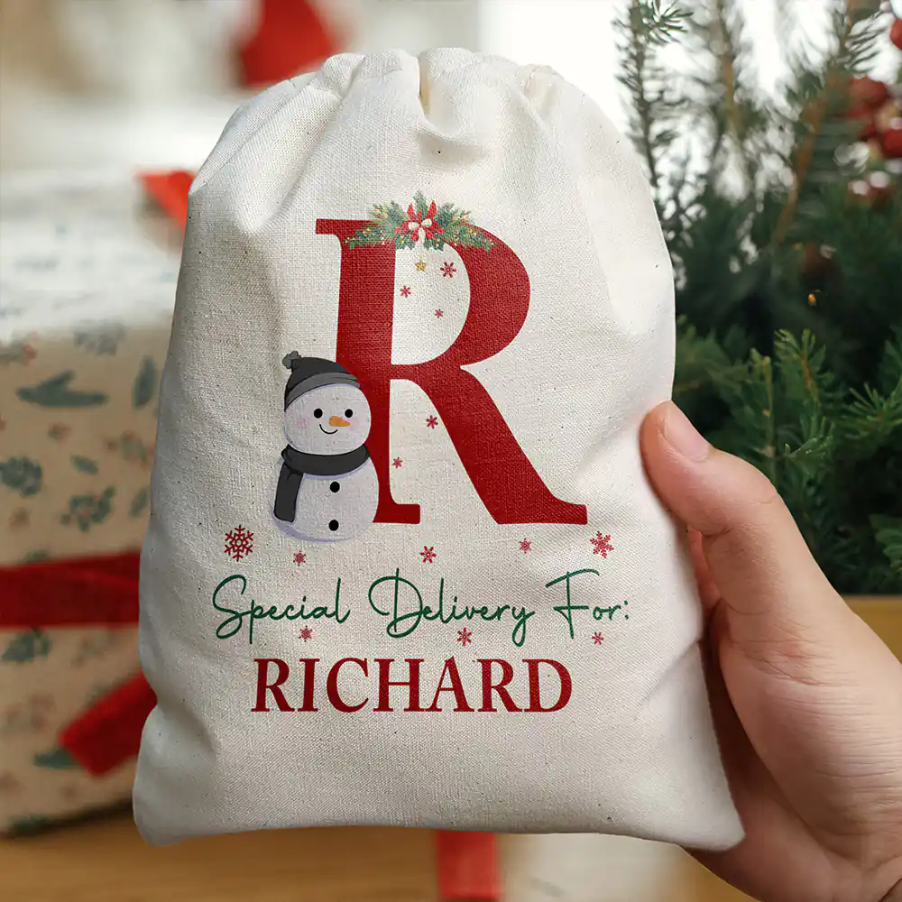 Monogram Name Special Delivery - Personalized Favor Bag - Image 5