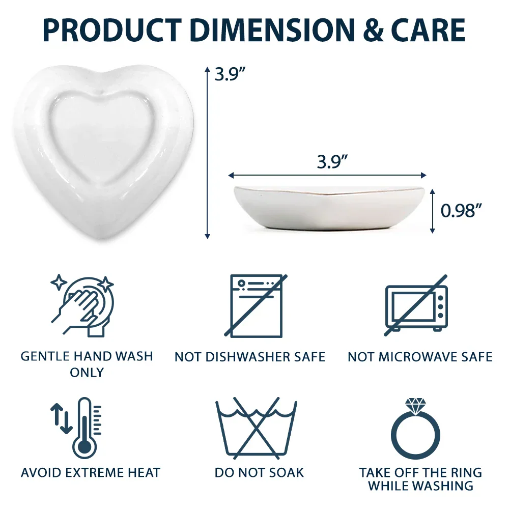 Mother And Daughter A Bond That Can't Be Broken - Personalized Heart Ring Dish - Image 5