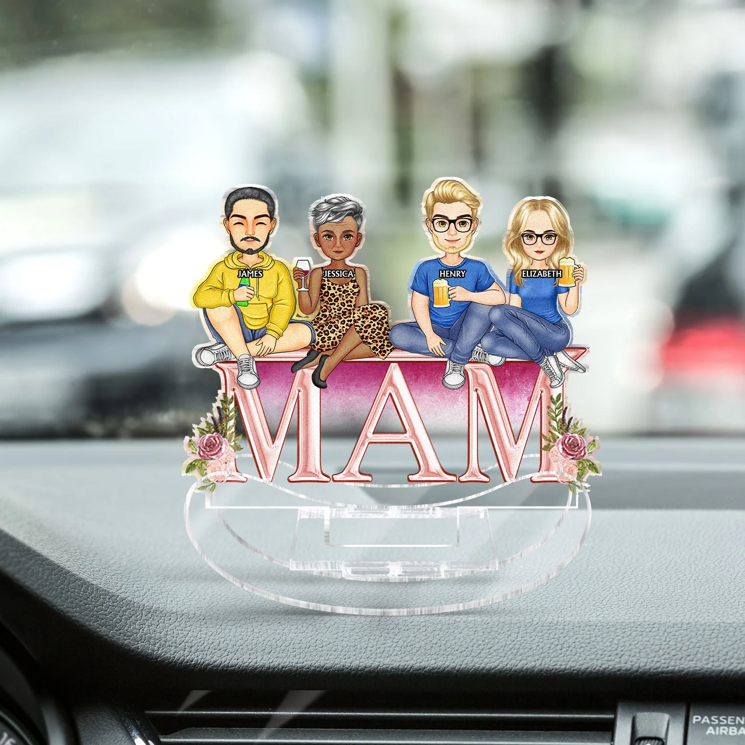 Mother And Daughter Son From The Star - Birthday, Loving Gift For Mom, Mum - Personalized Acrylic Shaking Stand - Image 4