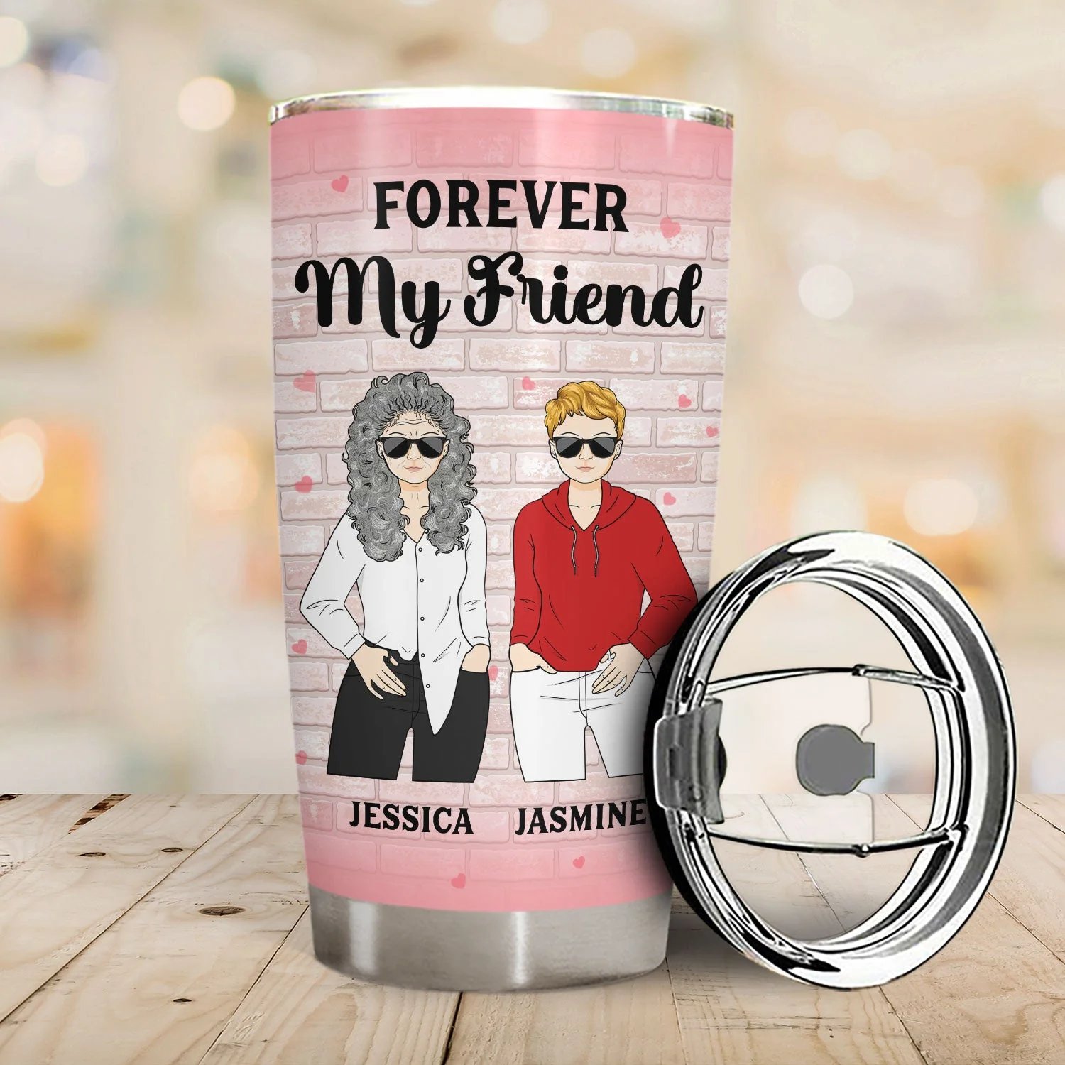 Mother Behind Every Crazy Daughter - Gift For Mother - Personalized Custom Tumbler - Image 2
