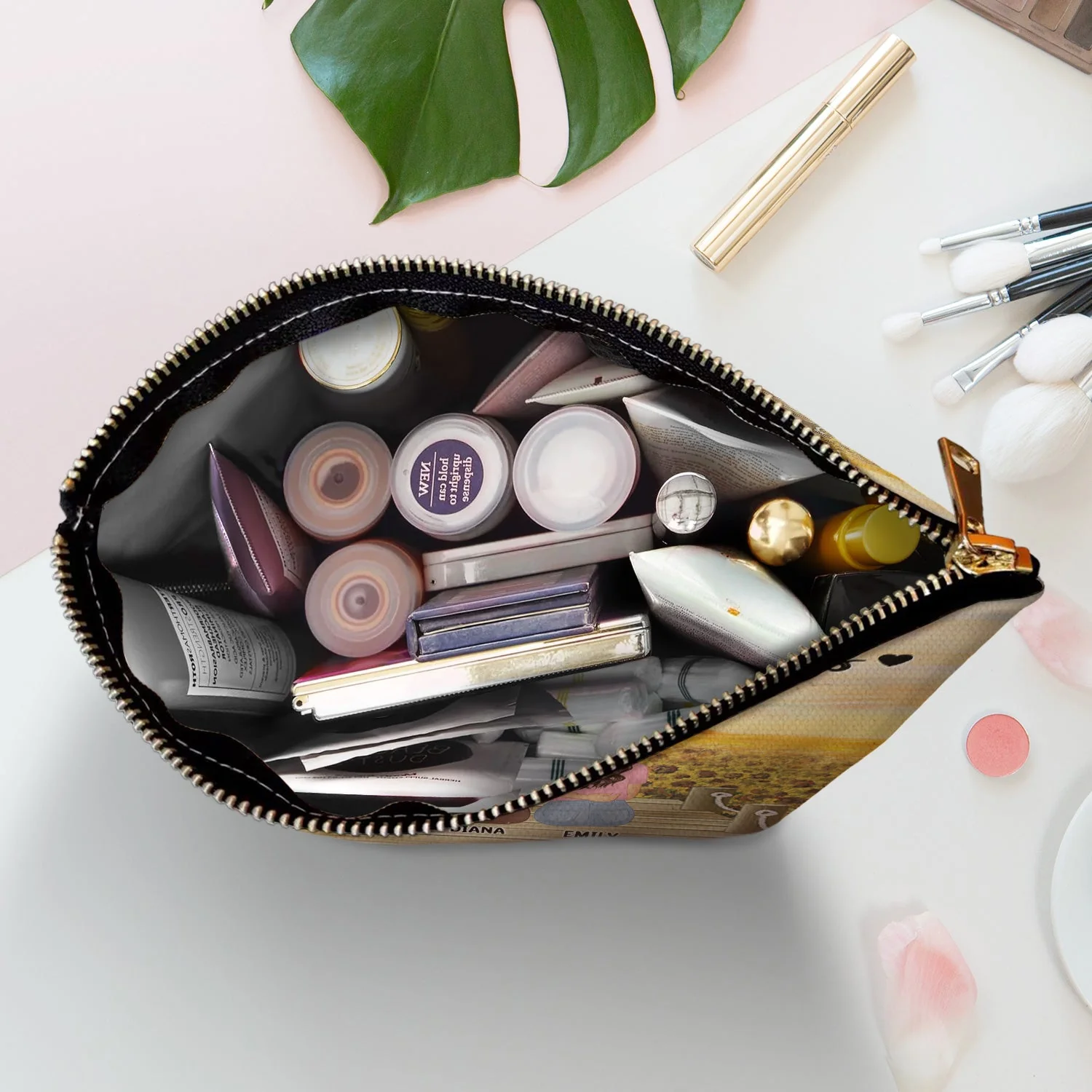 Mother & Daughter Forever Linked Together - Birthday, Loving Gift For Mom, Mum - Personalized Cosmetic Bag - Image 5