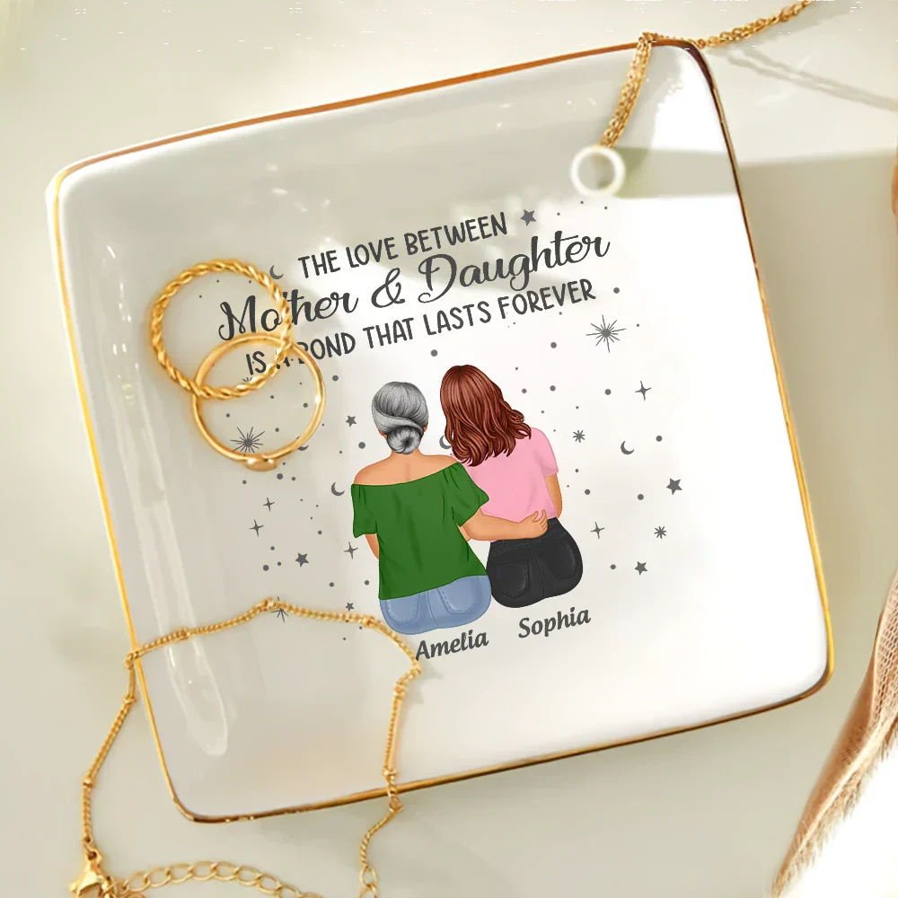 Mother & Daughter From The Start - Personalized Ring Dish - Image 4