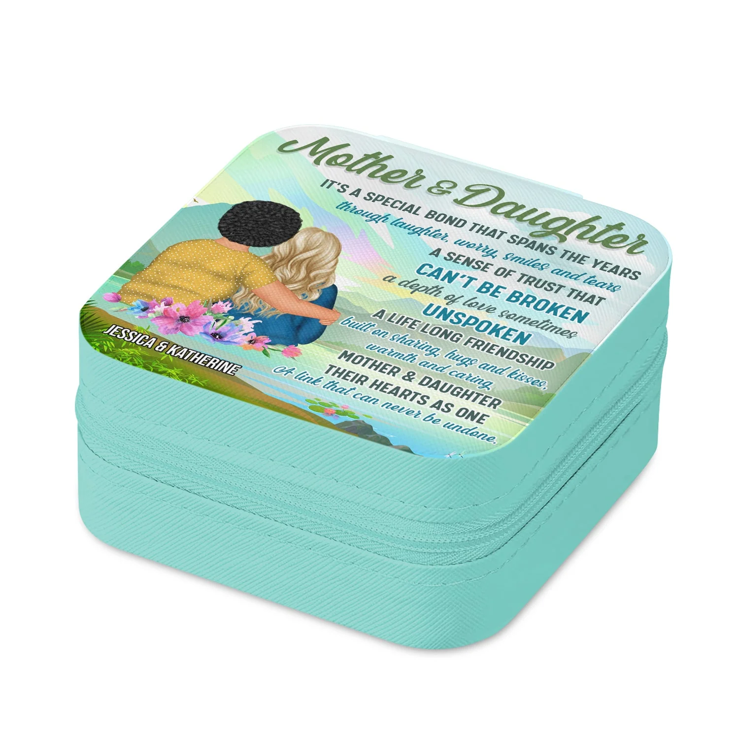 Mother & Daughter It's A Special Bond That Spans The Years - Gift For Mother - Personalized Custom Jewelry Box - Image 2