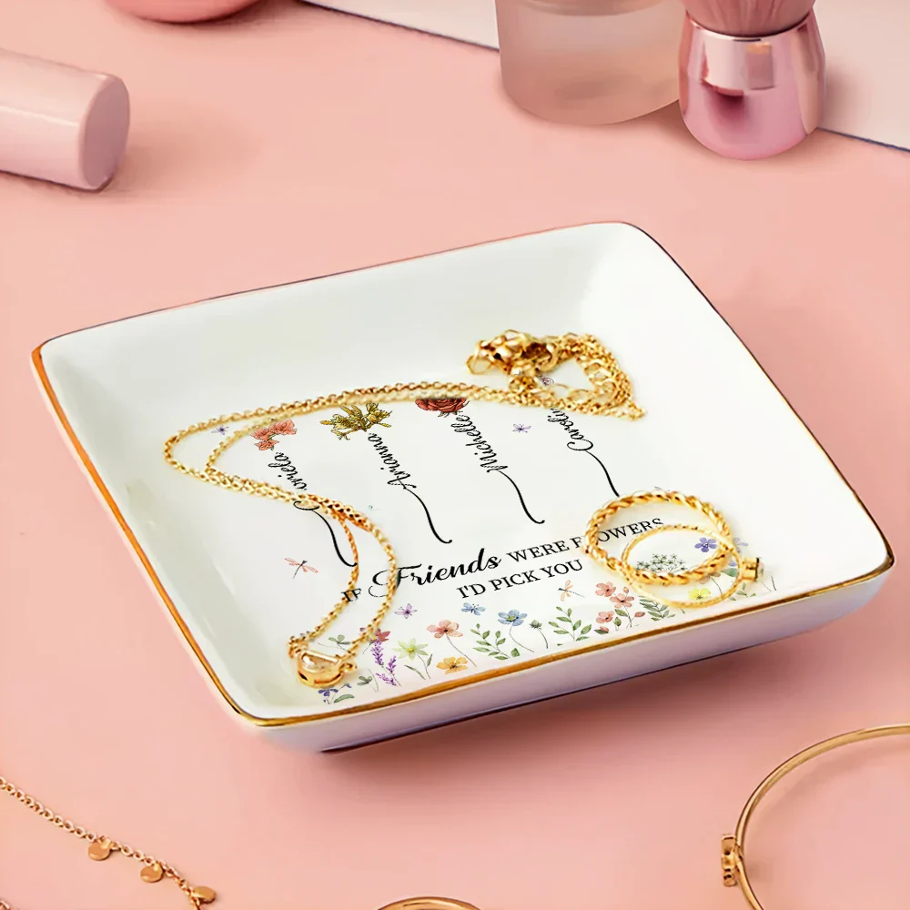 Mother If Daughters Were Flower I'd Pick You - Personalized Ring Dish - Image 3