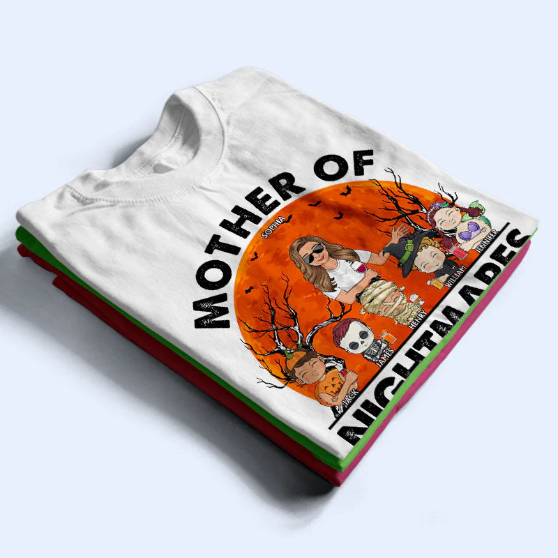Mother Of Nightmares Mom And Kids Costume - Gift For Women - Personalized Custom T Shirt - Image 2