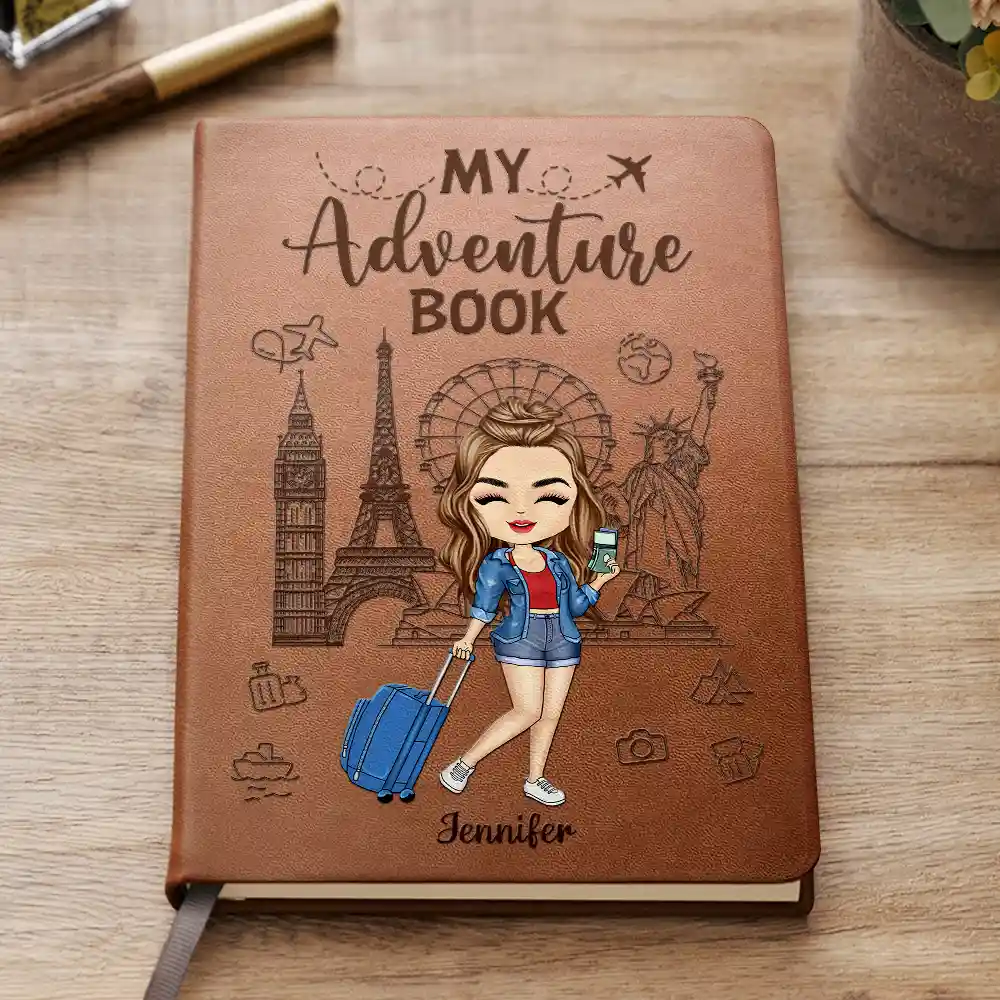 My Adventure Book Travel Journal - Personalized Leather Journal