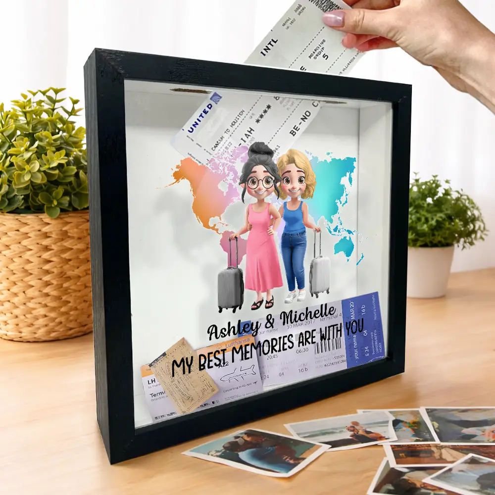 My Best Memories Are With You - Personalized Ticket Memory Box - Image 2