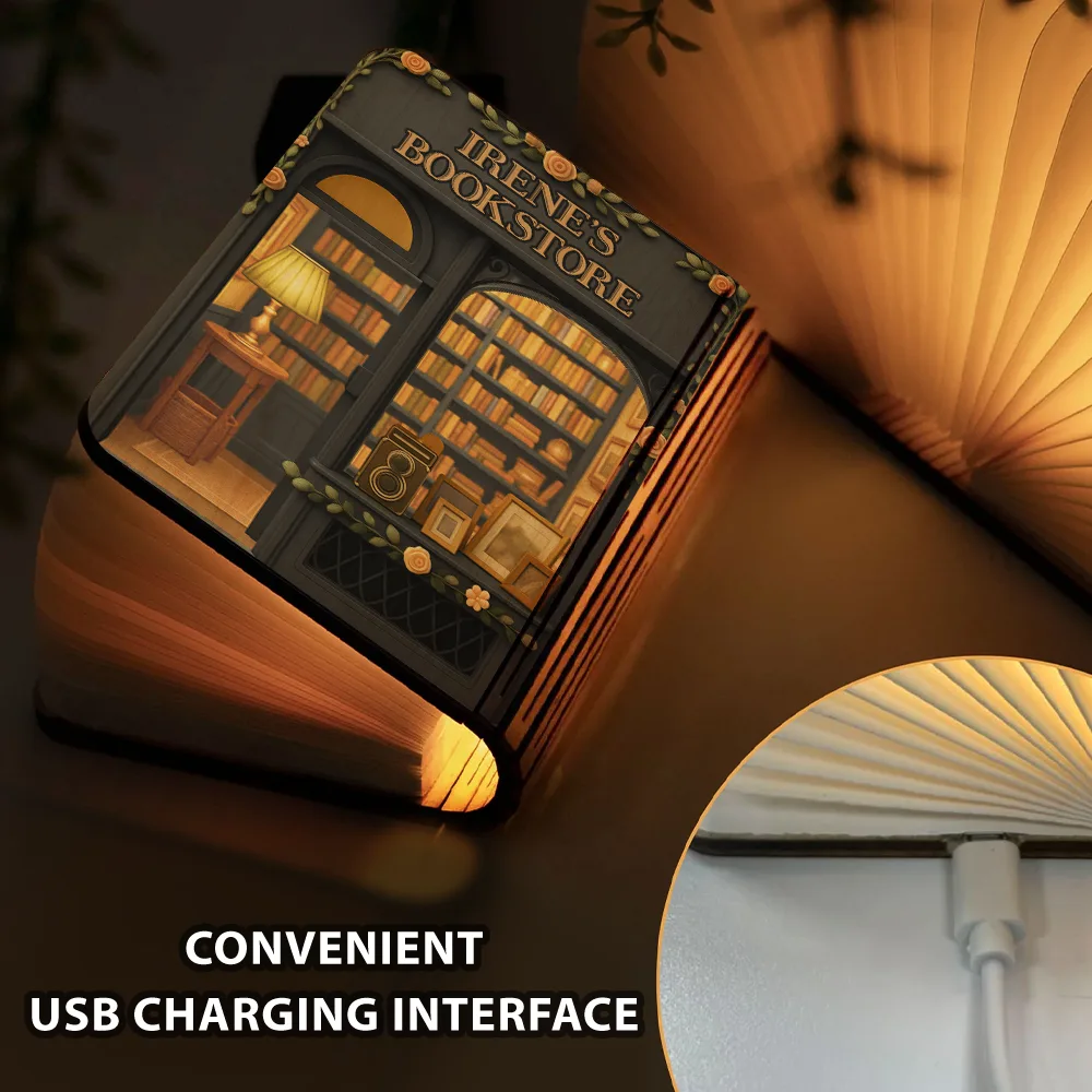 My Book Store 3D Effect - Personalized Book Lamp - Image 3