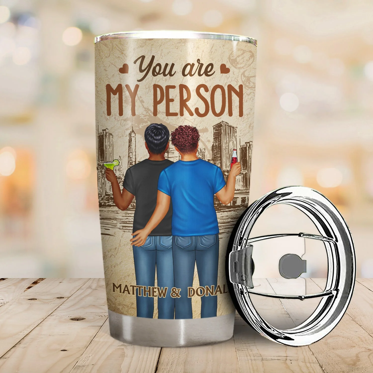 My Bum Would Be So Lonely, I Like You How I Like My Coffee - Birthday, Loving, Anniversary Gift For Spouse, Couple, Husband, Wife - Personalized Tumbler - Image 2