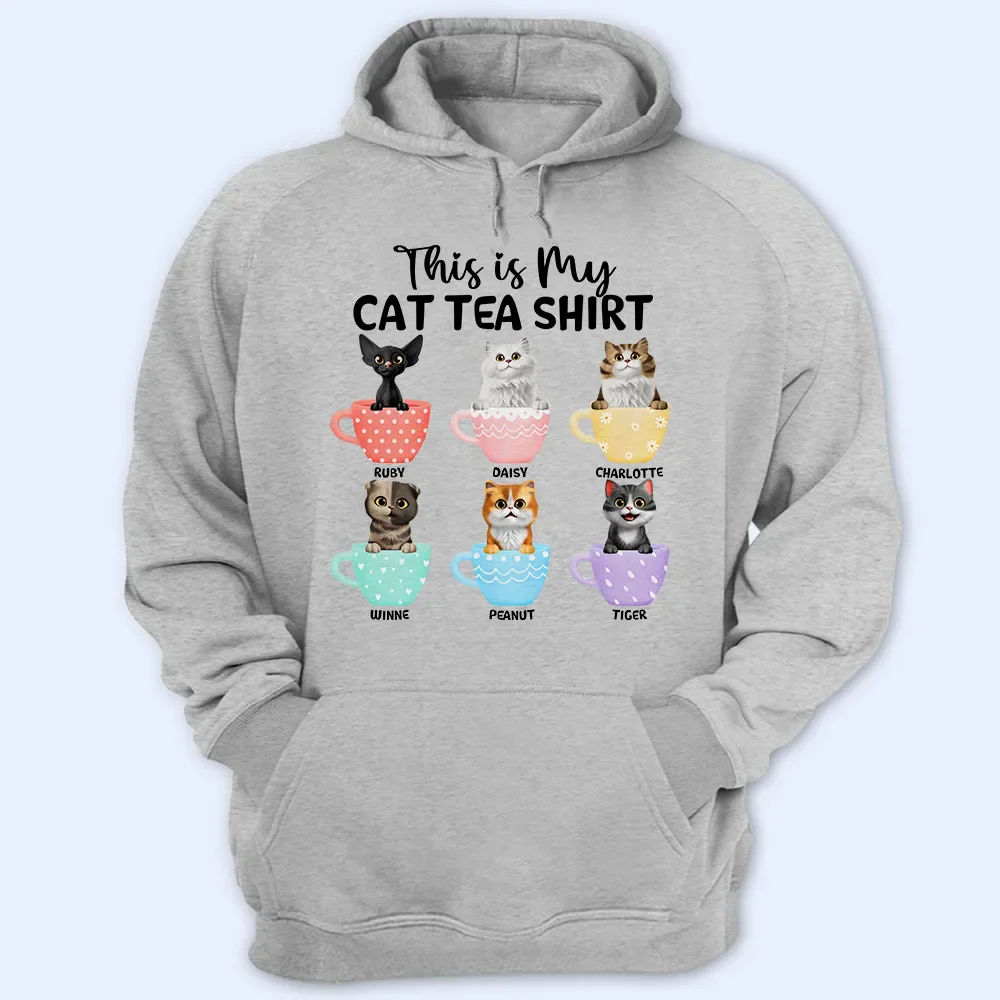 My Cat Tea Shirt - Personalized T Shirt - Image 4