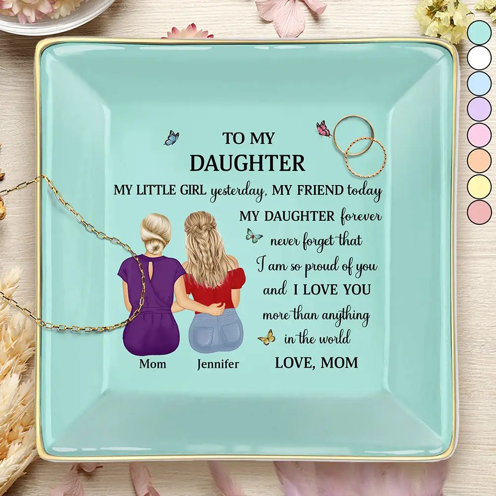My Daughter Granddaughter Forever - Personalized Ring Dish