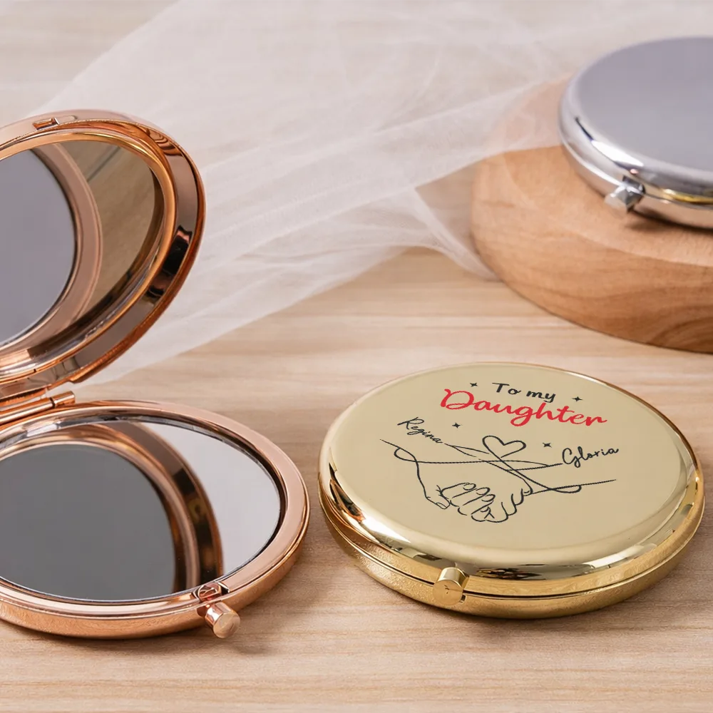 My Daughter If I Could Give You One Thing In Life - Personalized Compact Mirror - Image 2