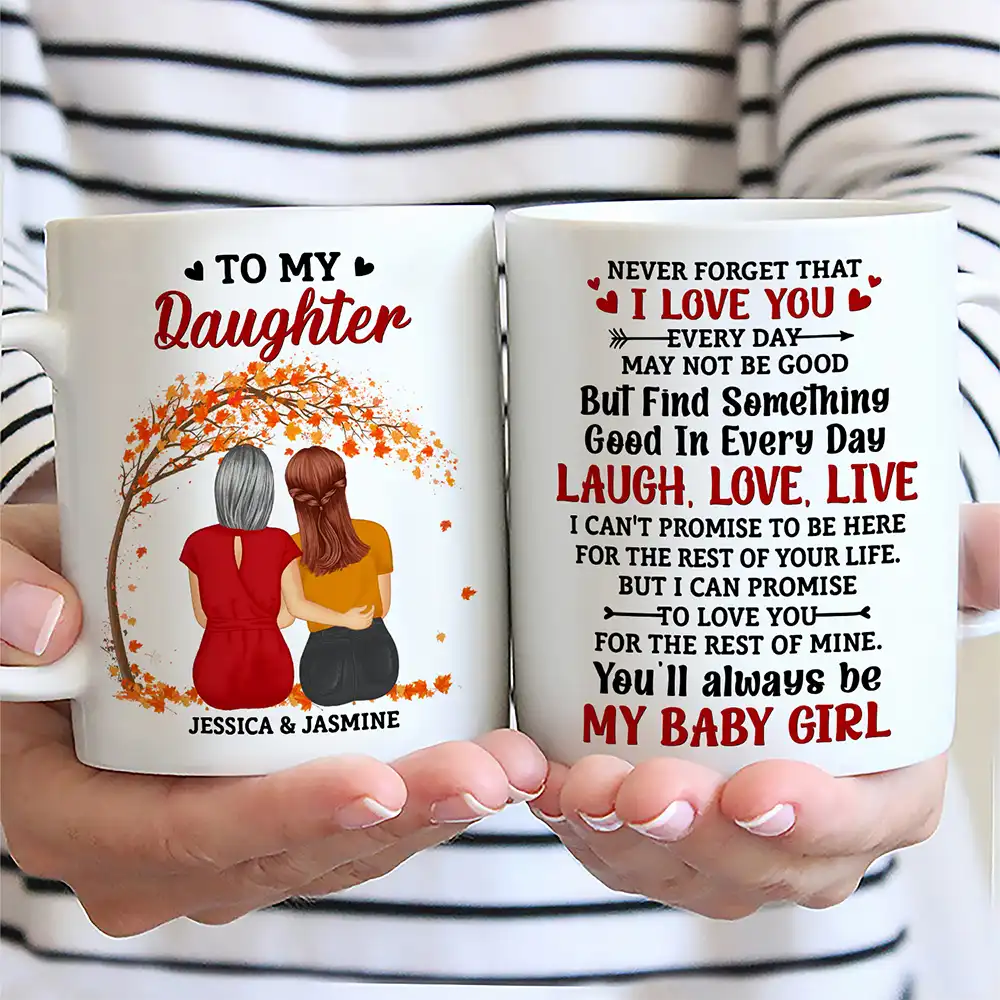 My Daughter Never Forget That I Love You Forever - Personalized Mug - Image 2