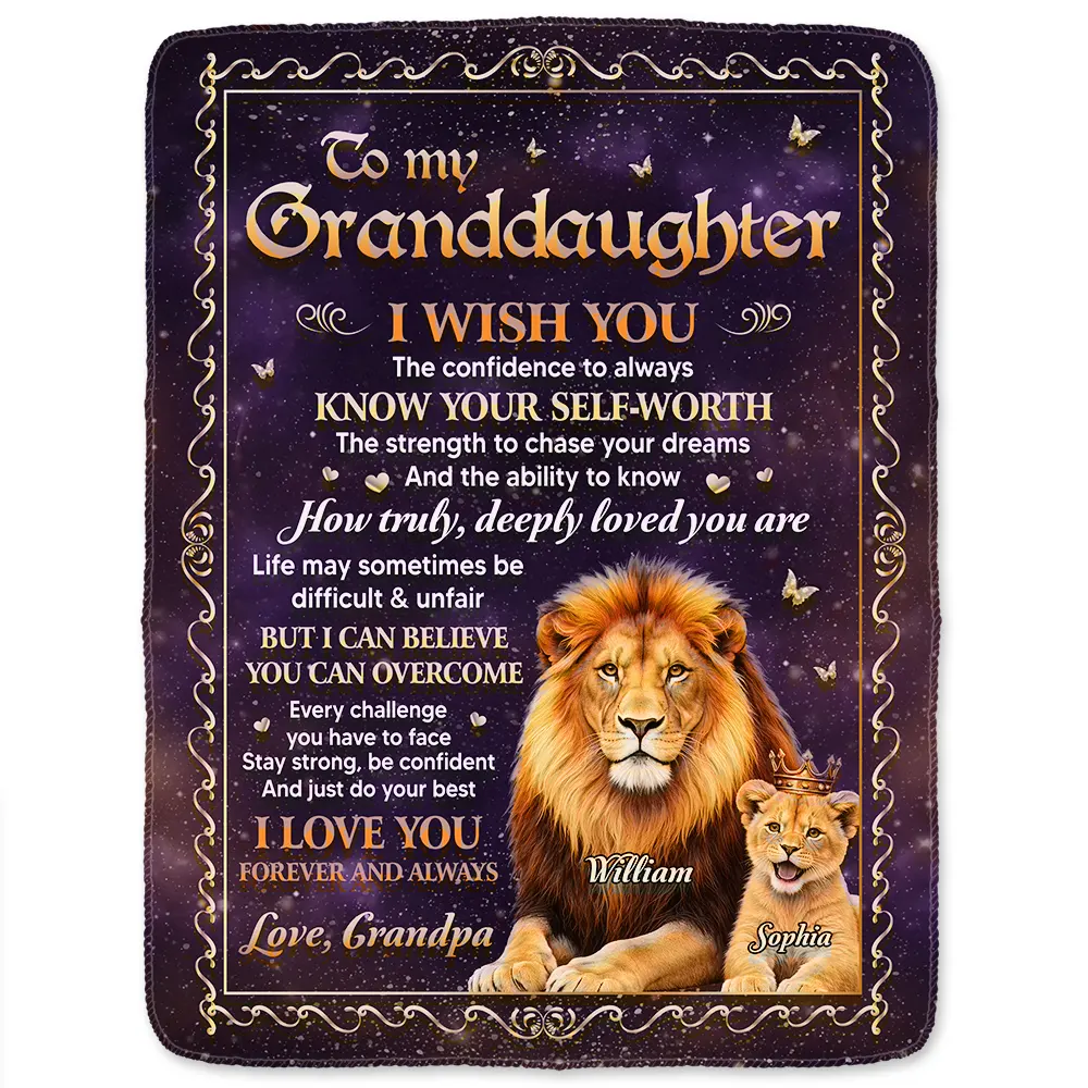 My Daughter Son Just Do Your Best - Personalized Fleece Blanket, Sherpa Blanket - Image 2