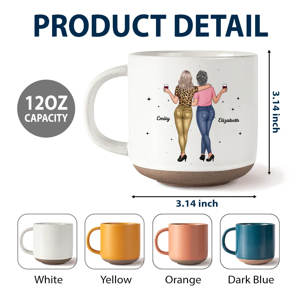 My Daughter Whisper Back I Am The Storm - Personalized Pottery Mug - Image 6