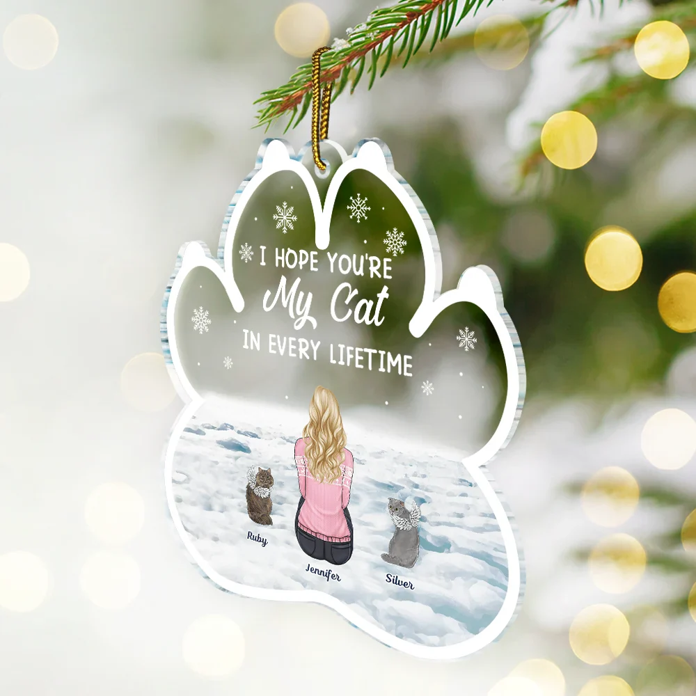 My Dog Every Lifetime Pet Memorial - Personalized Custom Shaped Acrylic Ornament - Image 2