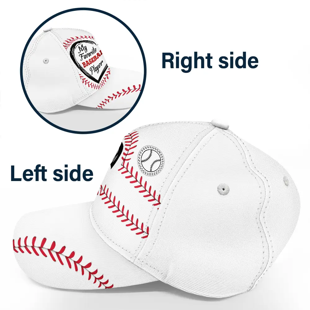 My Favorite Baseball Players - Personalized Classic Cap - Image 3