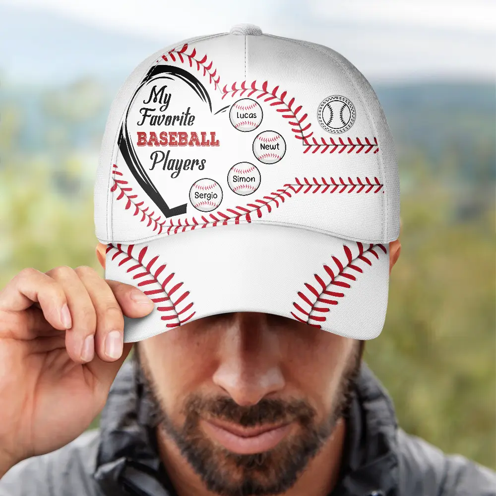 My Favorite Baseball Players - Personalized Classic Cap - Image 4