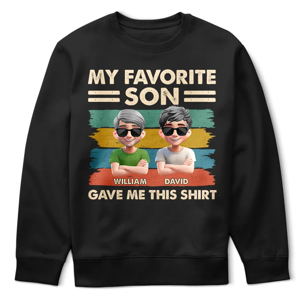 My Favorite Daughter Funny Dad - Personalized T Shirt - Image 5