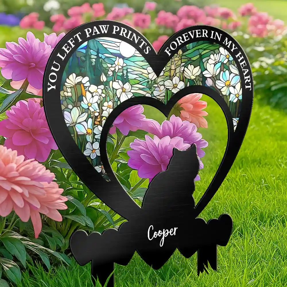 My Favorite Hello And Hardest Goodbye - Personalized Metal Garden Stake - Image 4