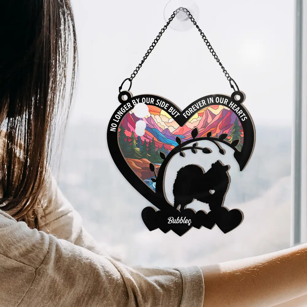My Favorite Hello And My Hardest Goodbye - Personalized Window Hanging Suncatcher Ornament - Image 4