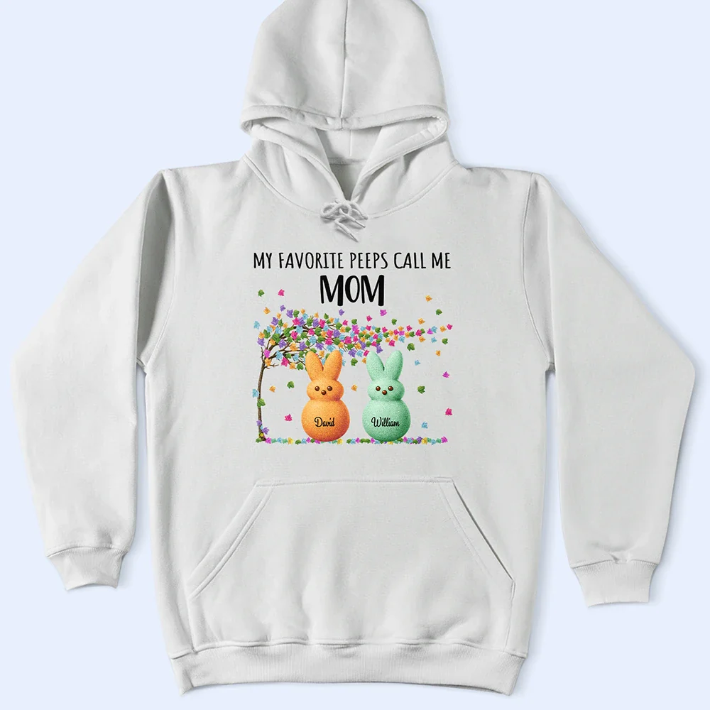 My Favorite Peeps Call Me Grandma - Personalized T Shirt - Image 4