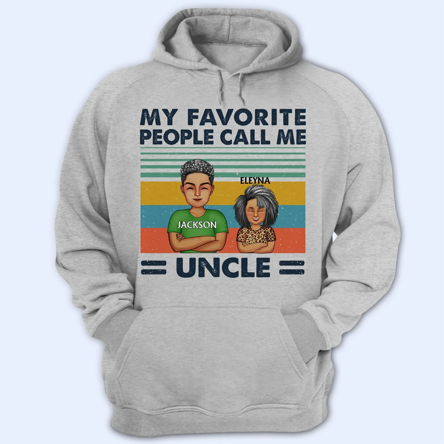 My Favorite People Call Me Dad Grandpa - Birthday, Loving Gift For Dad, Father, Grandpa - Personalized Custom T Shirt - Image 4