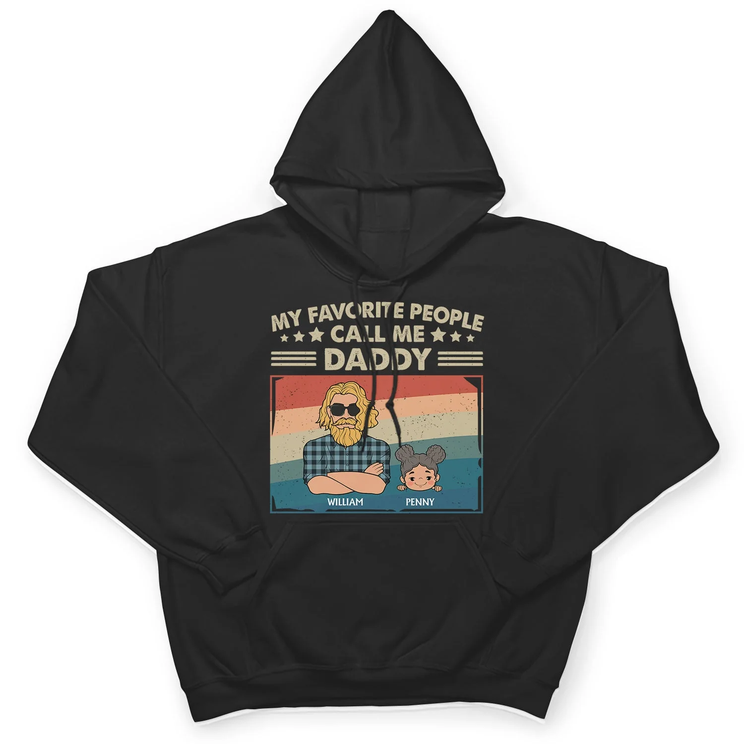 My Favorite People Call Me Grandpa Cartoon Art - Funny Gift For Grandfather, Grandpa, Dad, Father - Personalized T Shirt - Image 4
