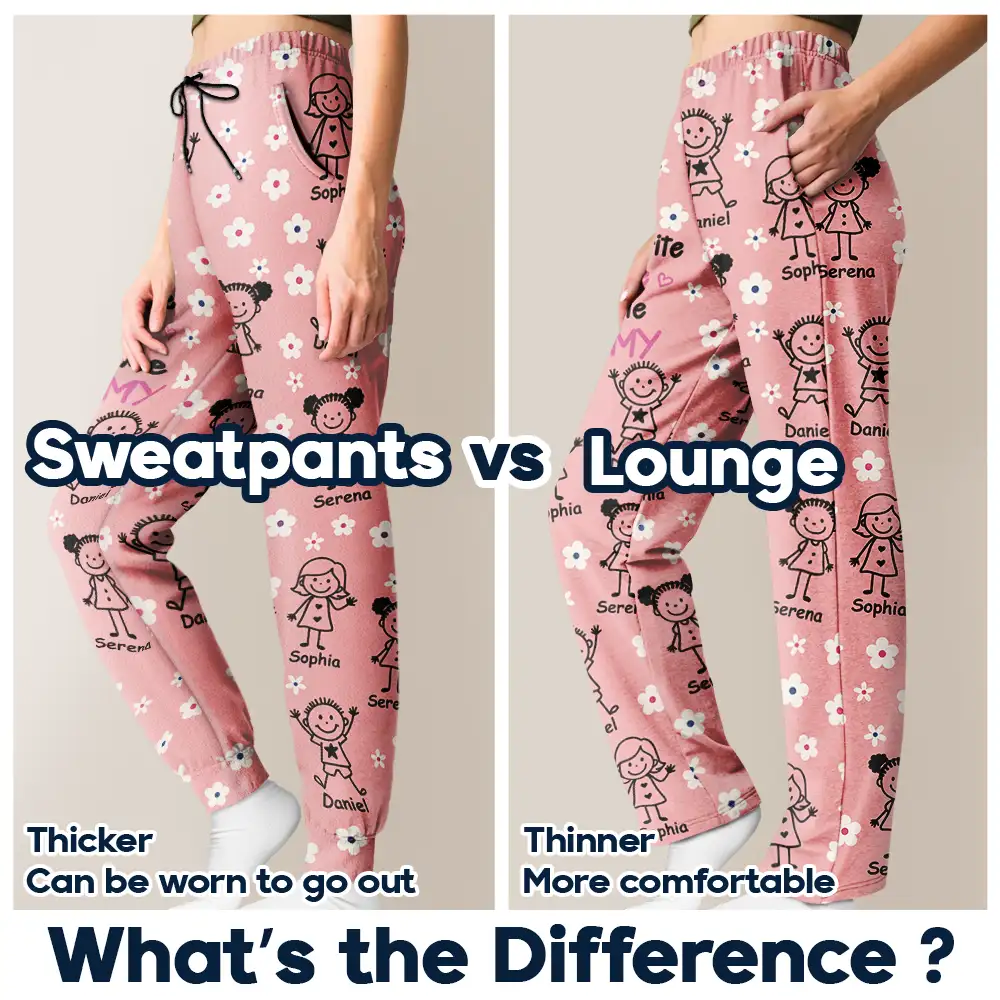 My Favorite People Call Me Nana - Personalized Pajama Pants - Image 6