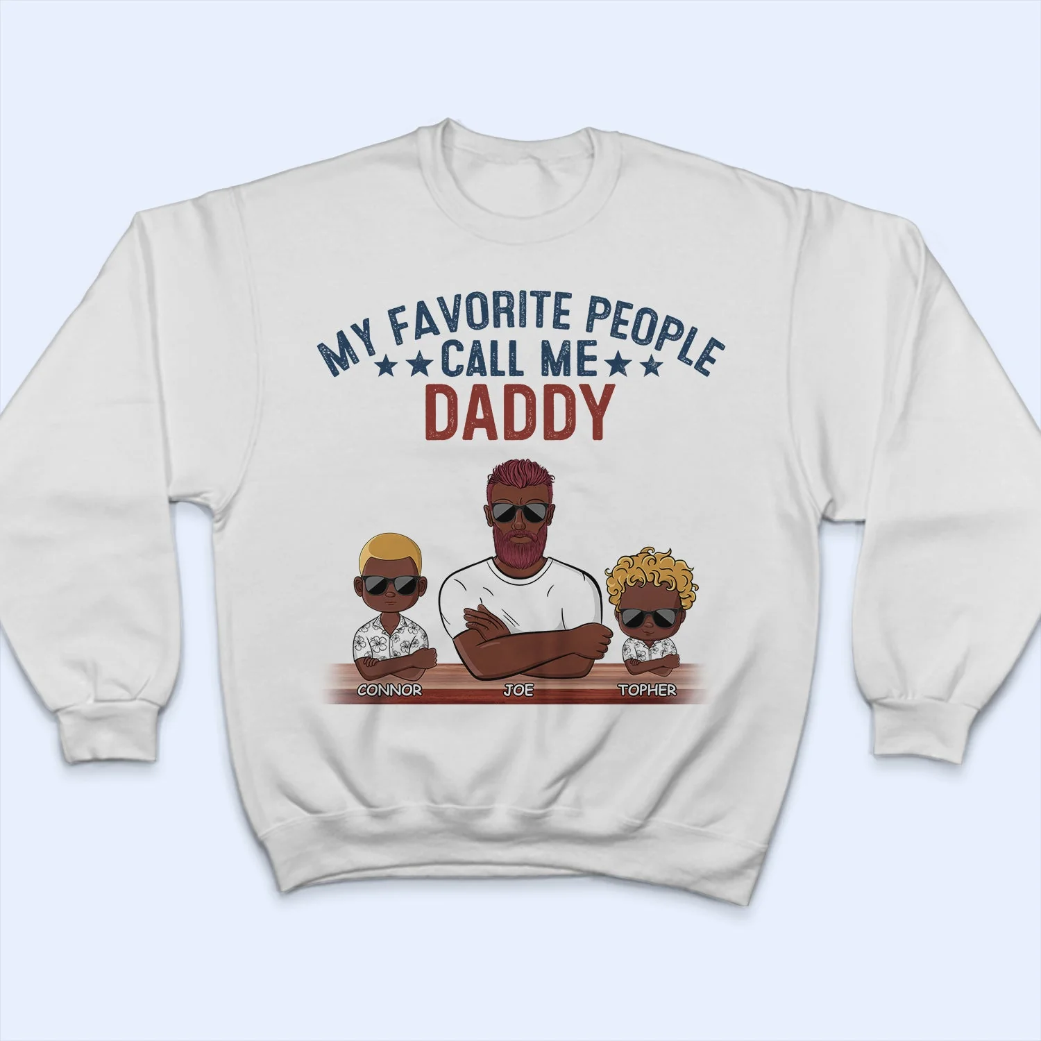My Favorite People Call Me Papa - Birthday, Loving Gift For Dad, Father, Grandpa, Grandfather, Grandparents, Family - Personalized Custom T Shirt - Image 5